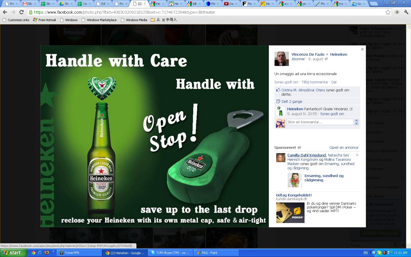 Heineken opener Design, China Manufacture, Promotional Products.