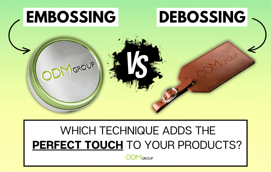 Embossing vs Debossing Logos