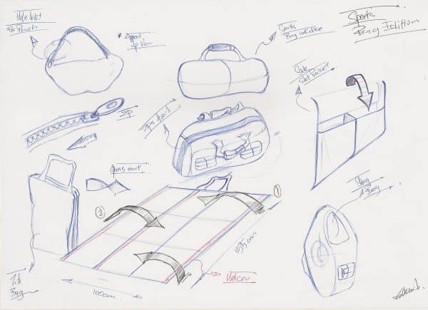 Concept Development Stage - Sketching the Sarobag