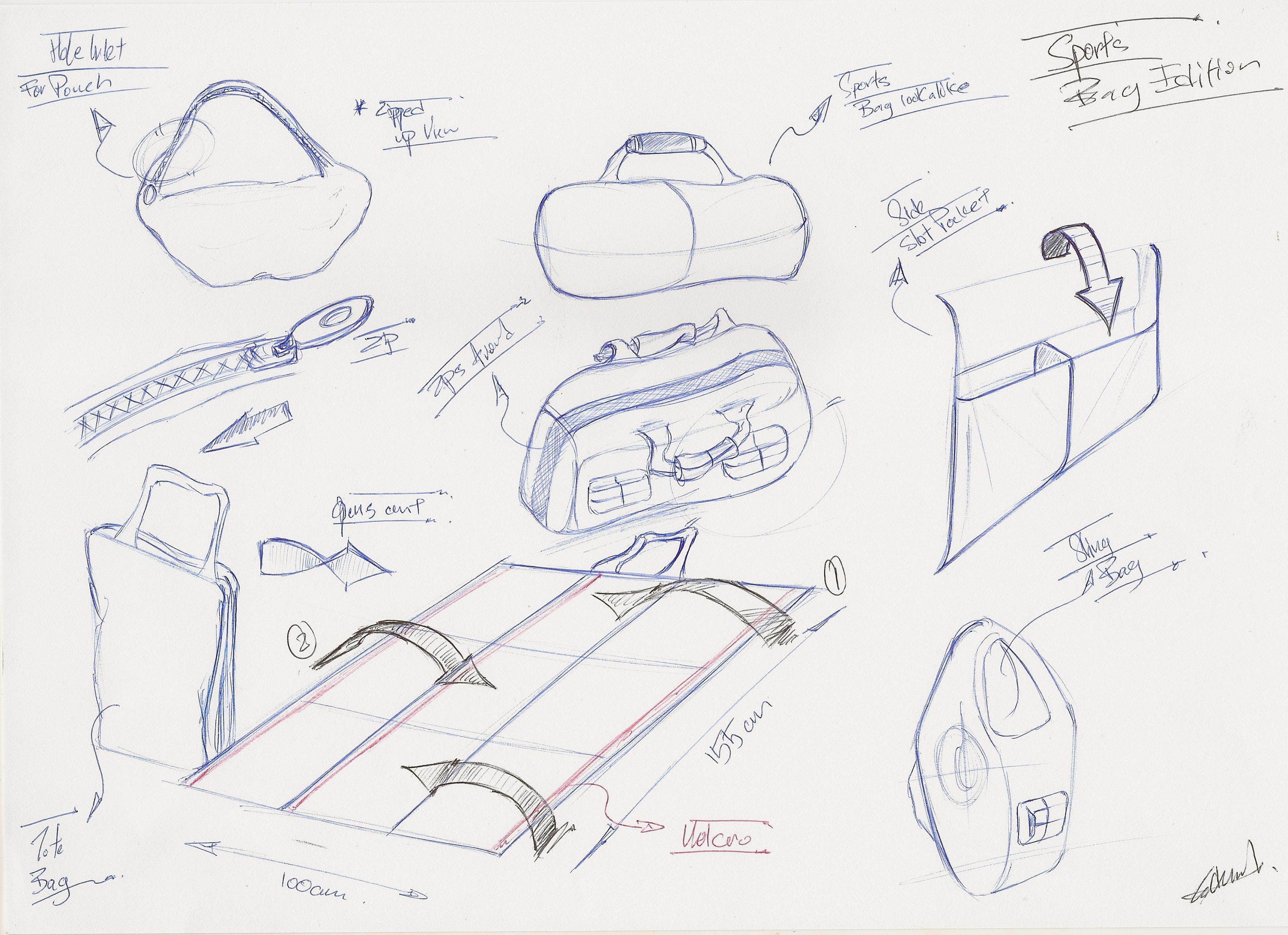Concept Development Stage - Sketching the Sarobag