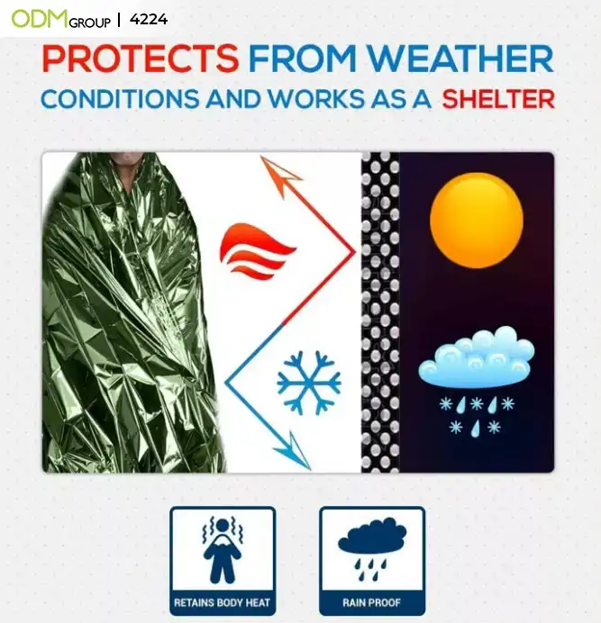Promotional Foil Blanket