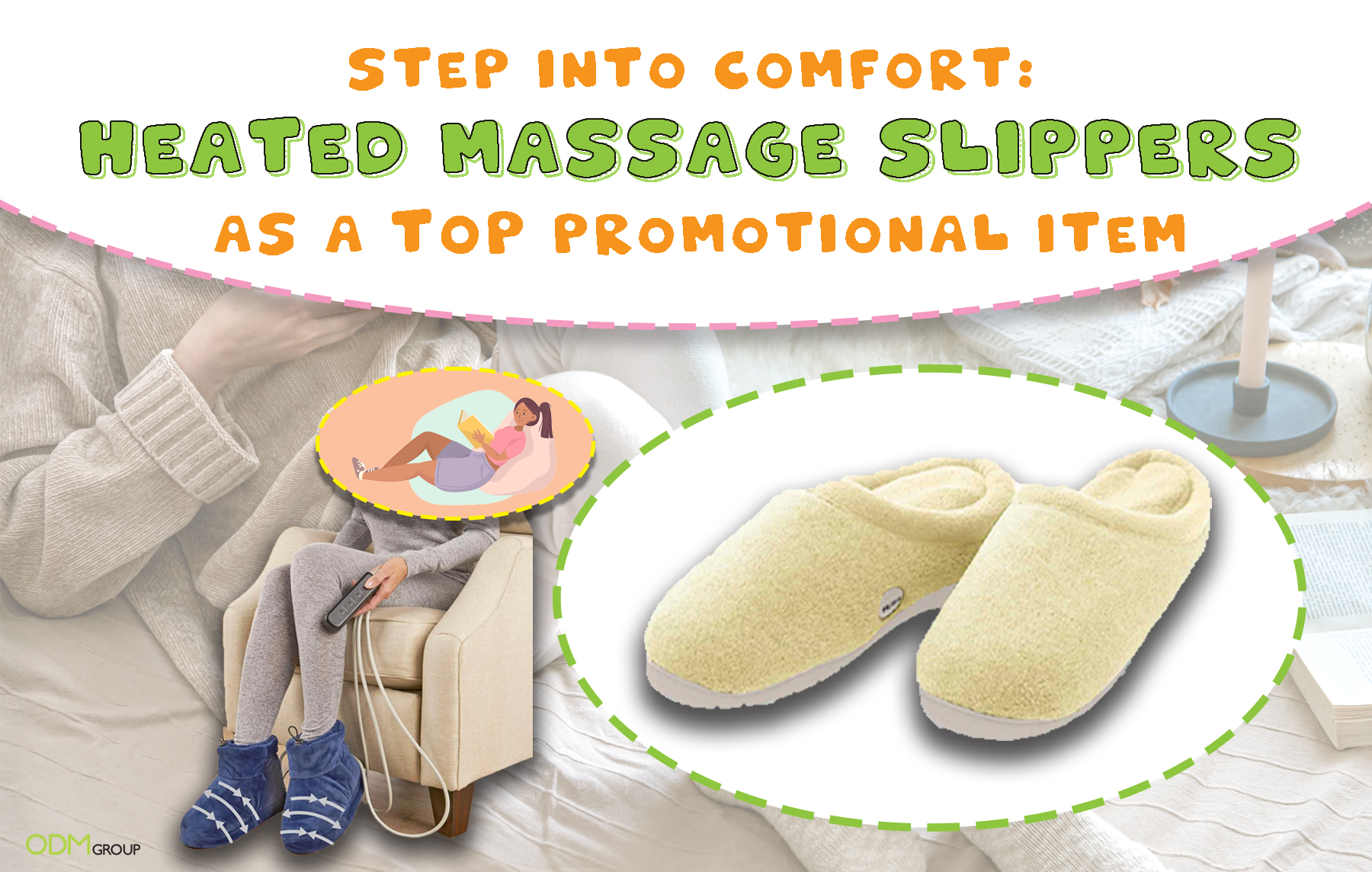 Heating Massage Slippers