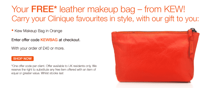 Clinique Luxurious Leather Bag Promo Gift