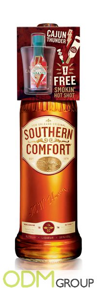 Promotional shot glasses by Southern Comfort