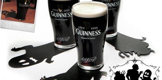 Halloween Promos: Guinness Shadow Coasters