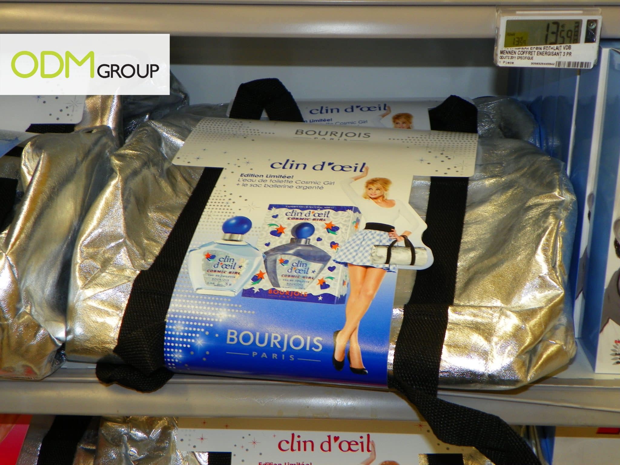 Promotional Gifts - Silver Girly Bag by Bourgeois