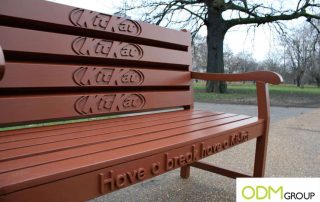 Outdoor Advertising Promotions - KitKat Bench