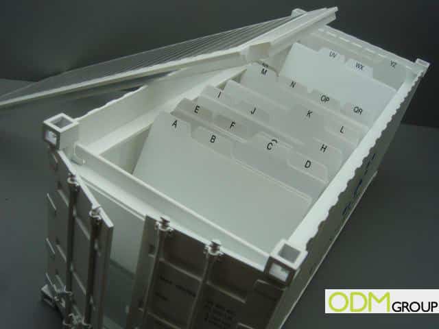 Promotional Shipping Container Name Card Holder