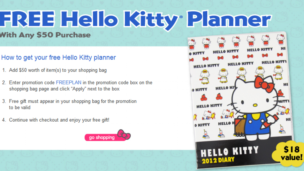 Cute Kawaii Sanrio Hello Kitty Sticker Sheet - 2012