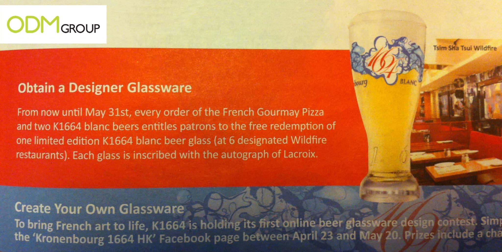 Promotional Gift Hong Kong - Beer Glass designed by Christian Lacroix