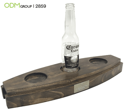 Branded Wooden Beer Flight