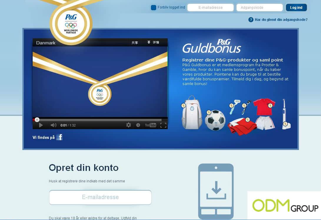 Procter & Gamble Denmark Promotional Gift Campaign