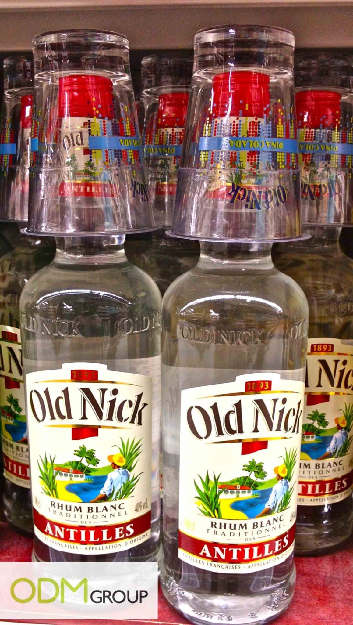 Old Nick Rum - Branded Free Glass