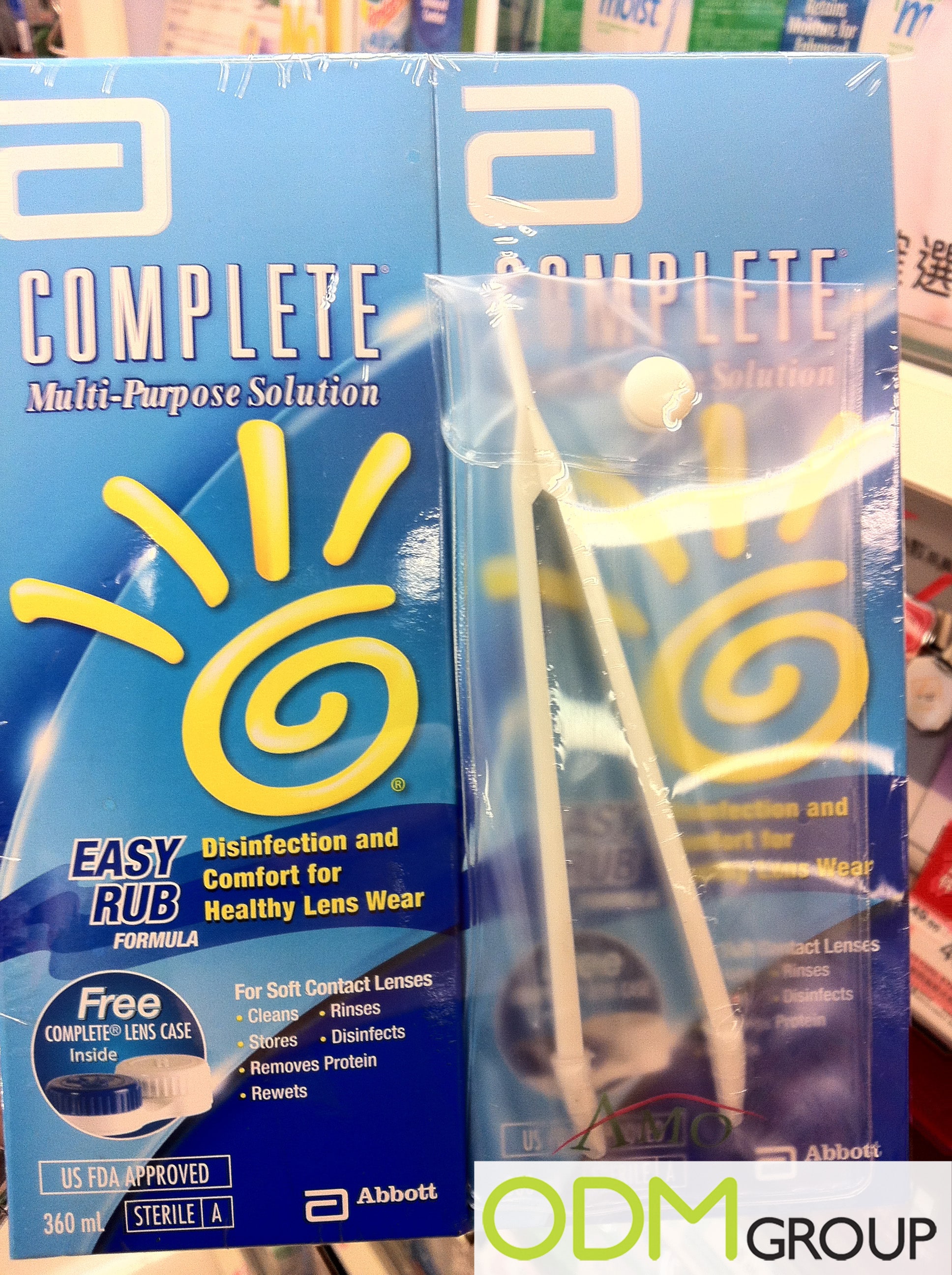 Abbott Complete Contact Lens Solution GWP Tweezers