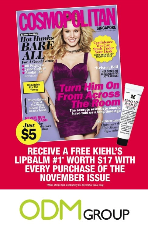 Promotional Lip Balm by Cosmopolitan Singapore