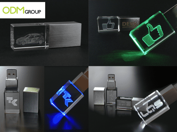 Promotional Idea - Laser Engraved Crystal USB Drive