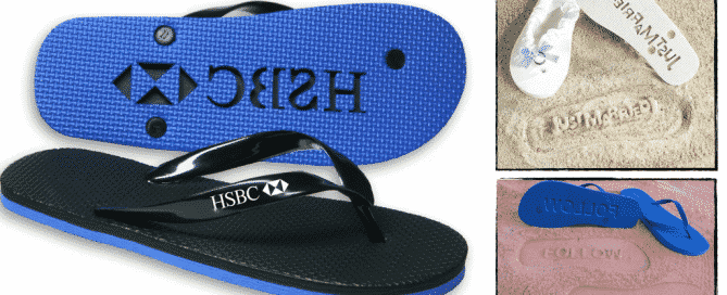 Promotional Flip Flop - Logo Stamping Beach Sandals