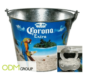Marketing Promo - Ice Buckets with Built In Bottle Opener