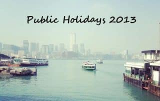 Public holidays 2013
