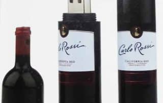 Marketing gift idea- Wine bottle shaped thumb drive