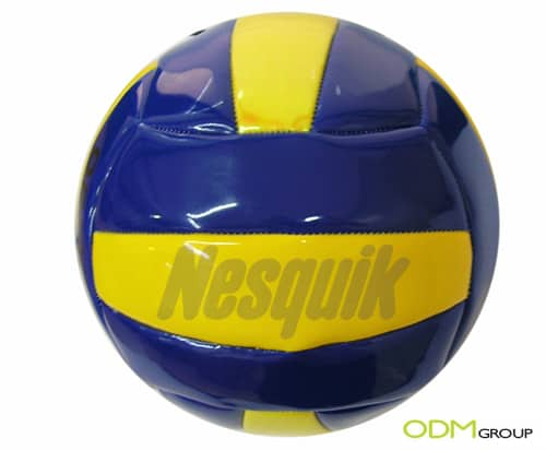 Promotional Product for beach lovers: Branded Volleyball by Nesquik