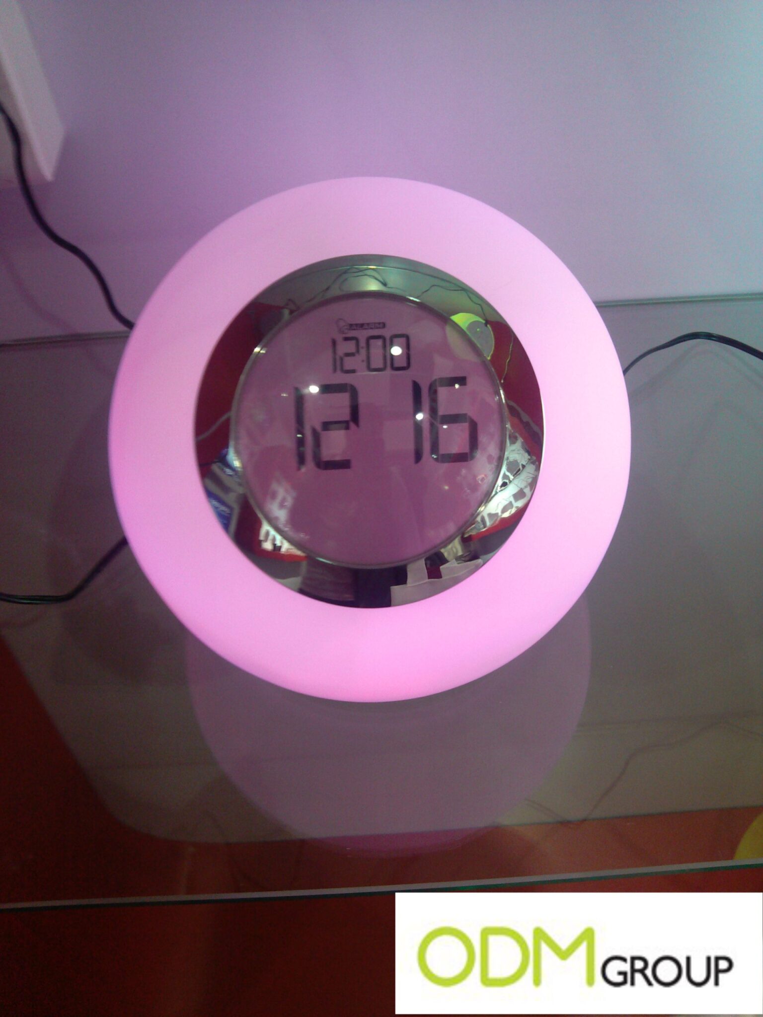 LED clock with radio - On pack promotion
