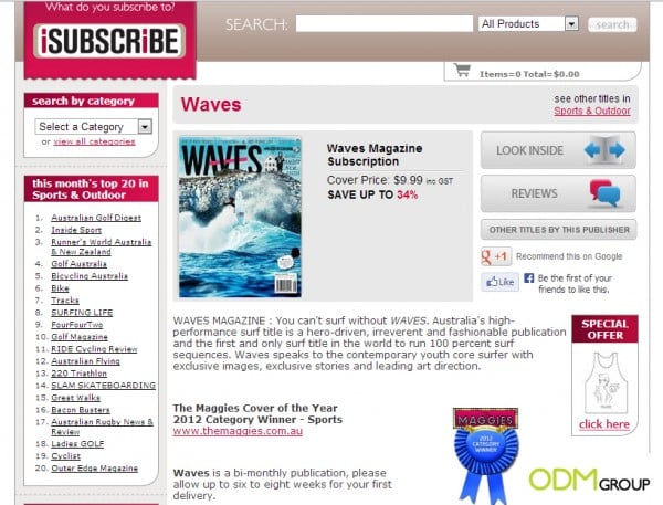 Ride the waves with this gift with subscription!