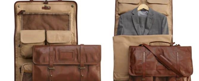 Customer Gift For Travelling: Leather Garment Bags