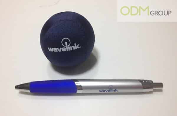 Stressballs and Luxury Pen as Giveaways