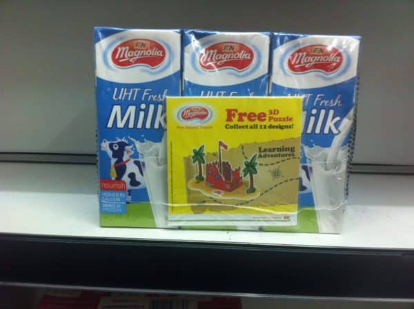 Get playful with this milk on pack promo!