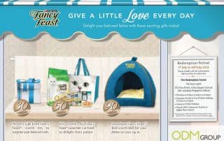 Fancy Feast’s Gift with redemption - tote bag and cat bed