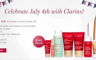July 4th Festive Giveaway by Clarins