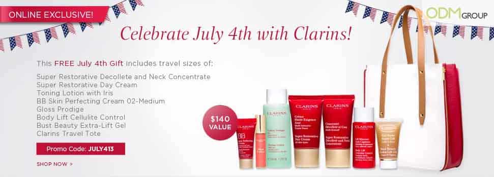 July 4th Festive Giveaway by Clarins