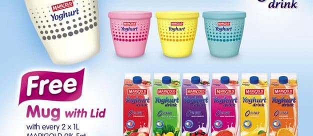 Marigold's new marketing product - Mug with lid