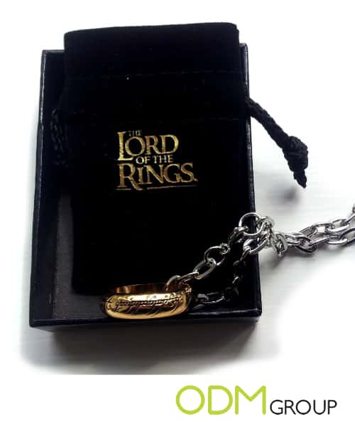The Lord of The Rings Leather Keyring - The One Ring