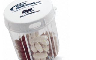 Gym Gift Idea: Pill Dispenser free with purchase