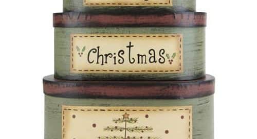 Christmas nested boxes