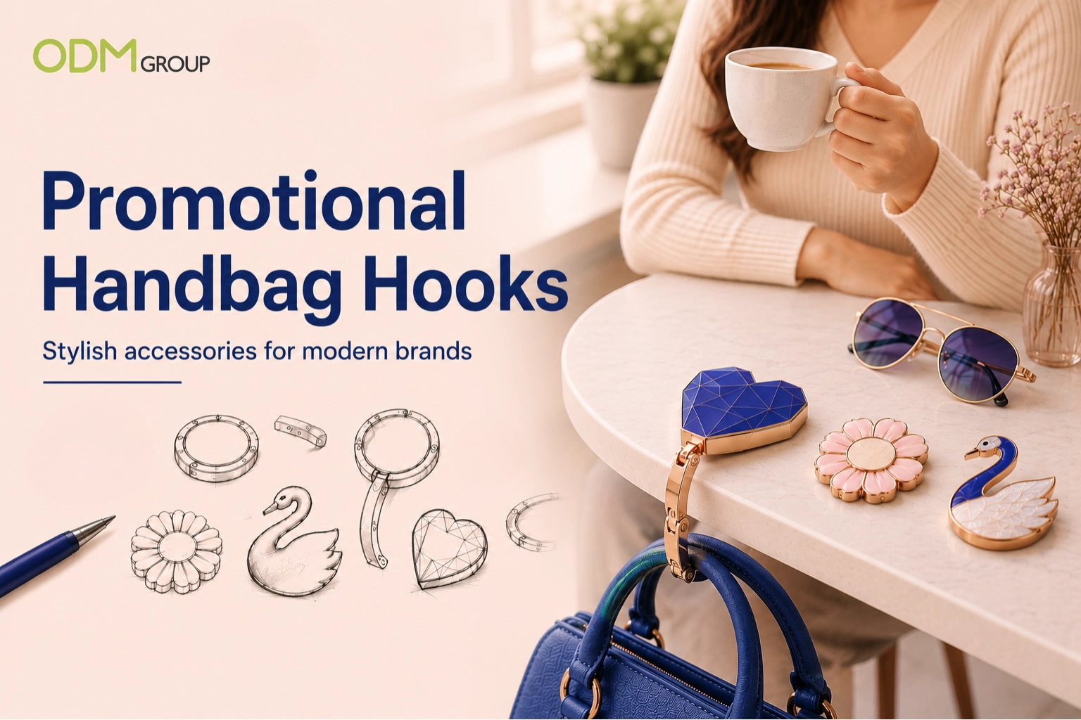 custom promotional handbag hooks