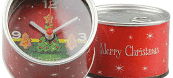 Canned Clock Christmas