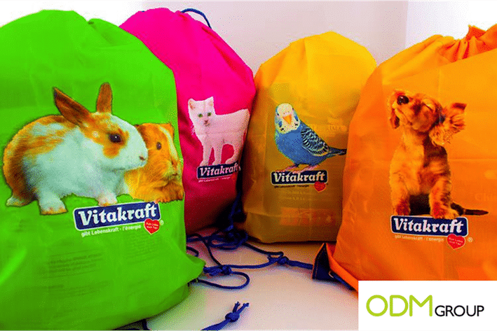Please your dog, cat or bird with these drawstring bags full of delicacies