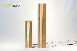 Eco-gift. Wooden light
