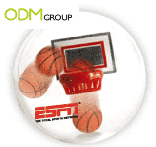 A promotional item to practice your dunk; a mini Basketball game