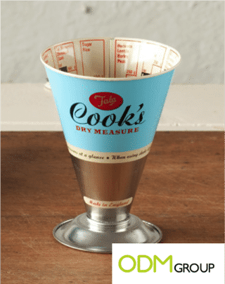 A retro gift with purchase - the Measuring Cup