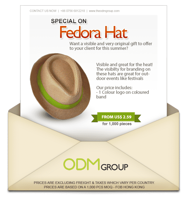 Summer promo special offer - Fedora Hat