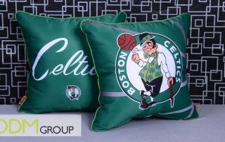 Promotional giveaway pillow