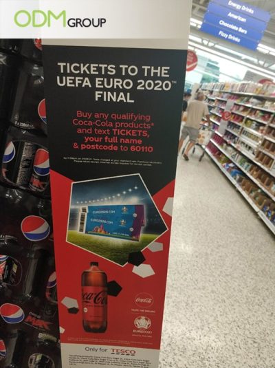 Football Promotional Ideas- Coca-Cola Sweepstakes Promo