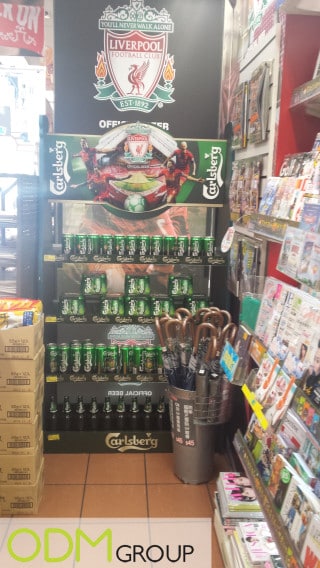 Liverpool FC and Carlsberg - In Store Marketing in China