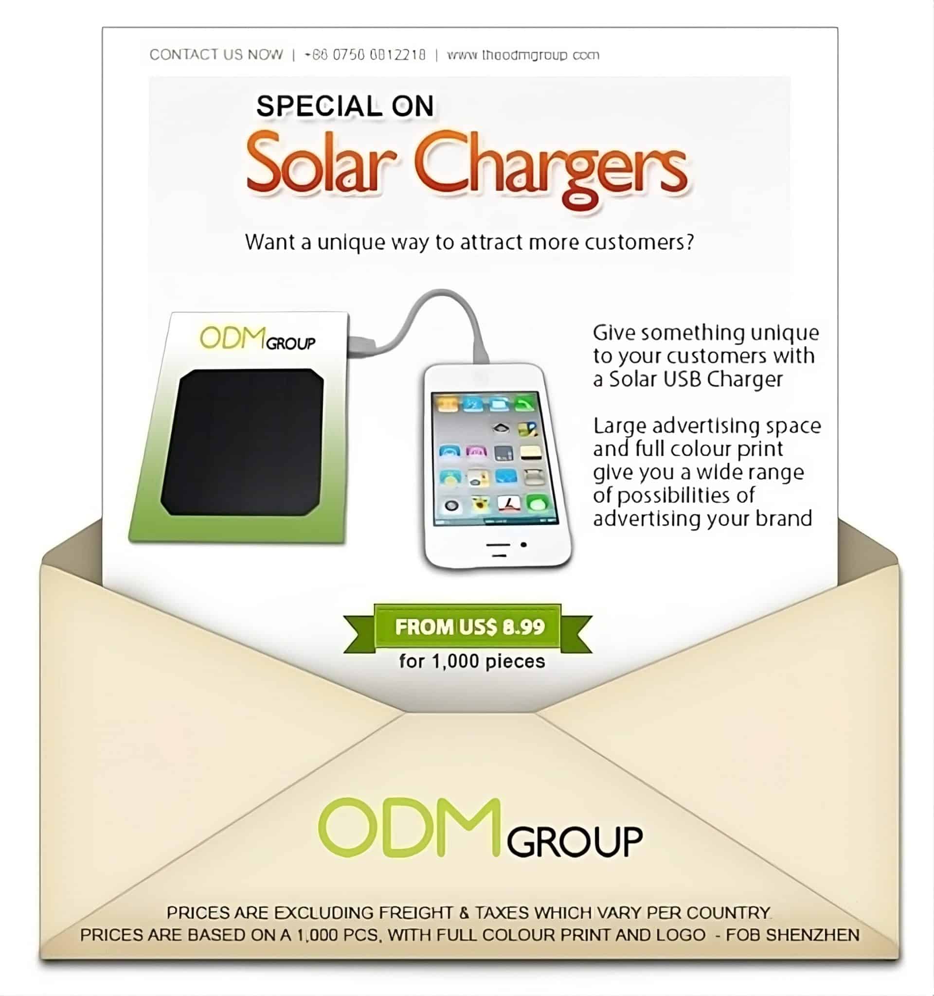 Special offer ODM new promotional item solar charger