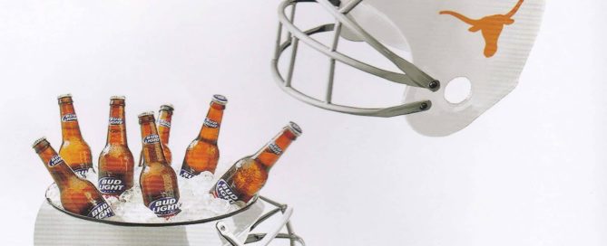 American football ice bucket helmet