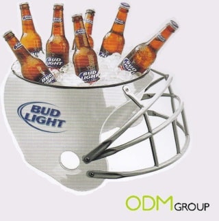 American football ice bucket helmet